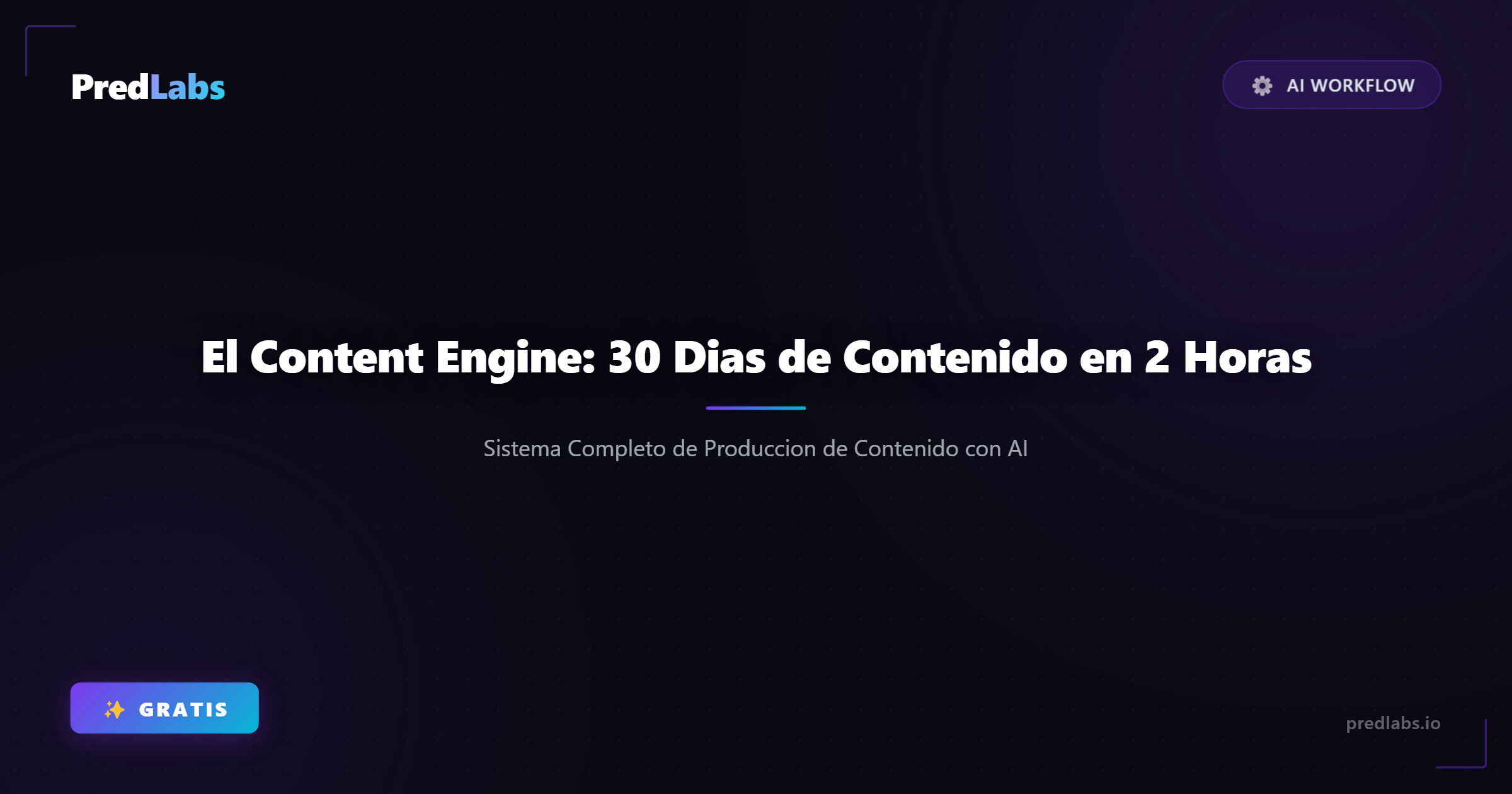 El Content Engine: 30 Dias de Contenido en 2 Horas