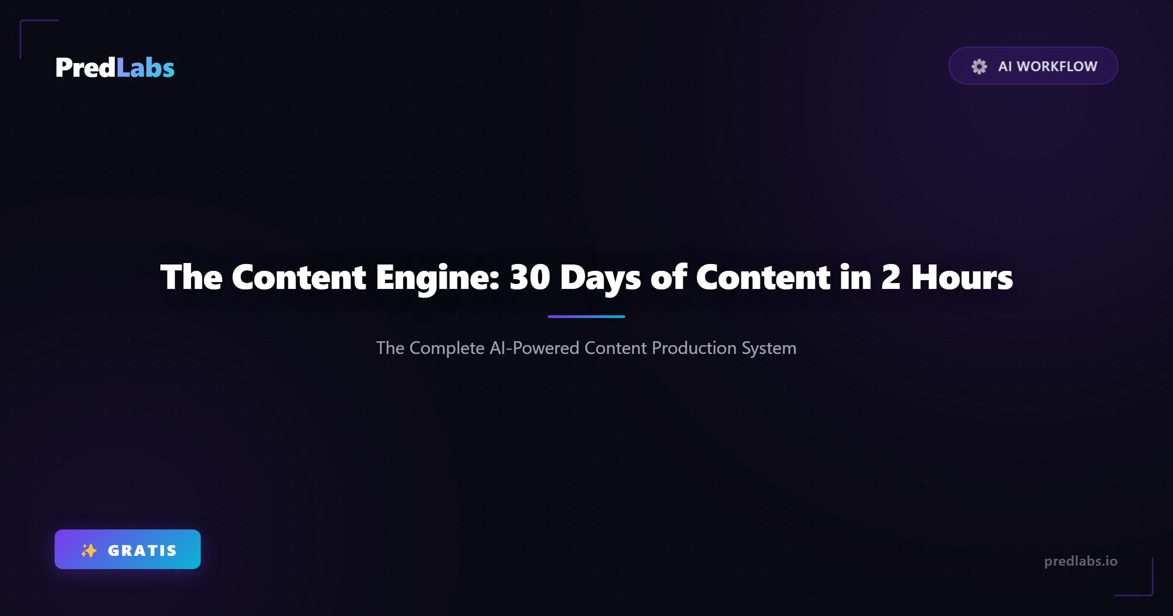 The Content Engine: 30 Days of Content in 2 Hours